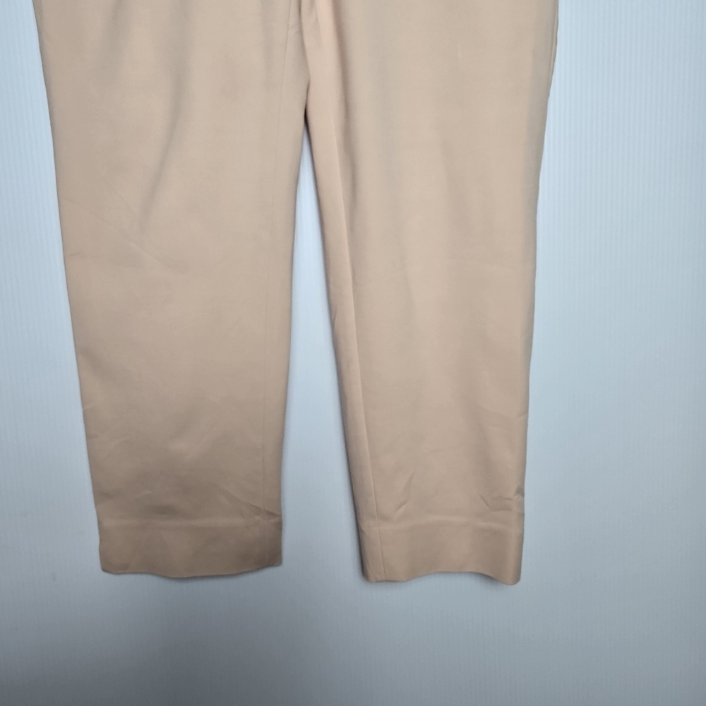 Talbots Women's Hampshire Curvy Fit Straigjt Leg PeachyPink Stretchy PantSize 8P - Picture 10 of 11